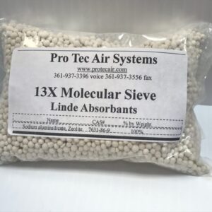 13X aluminja silicate absorbent