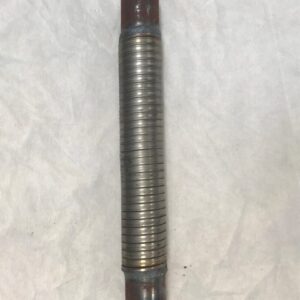 Davey Flexible stainless steel Exhaust Pipe P/N: 69954 NSN: 2990010993781, Figure 4/97 13.375 in long, 1.625 in od 1.527 in id. end connection 1.750 in lg w slot, 0.062 in wide .625 in lg.