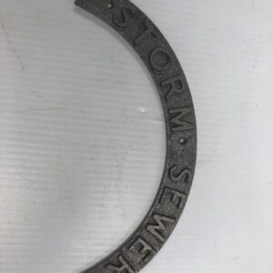 storm sewer arch crescent aluminum sign pattern 11 inch